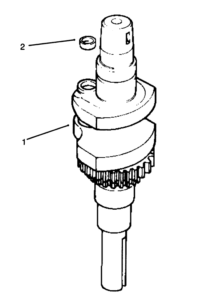 Crankshaft Diagram and Parts List for 72045 6900001 - 6999999 Toro Lawn Tractor