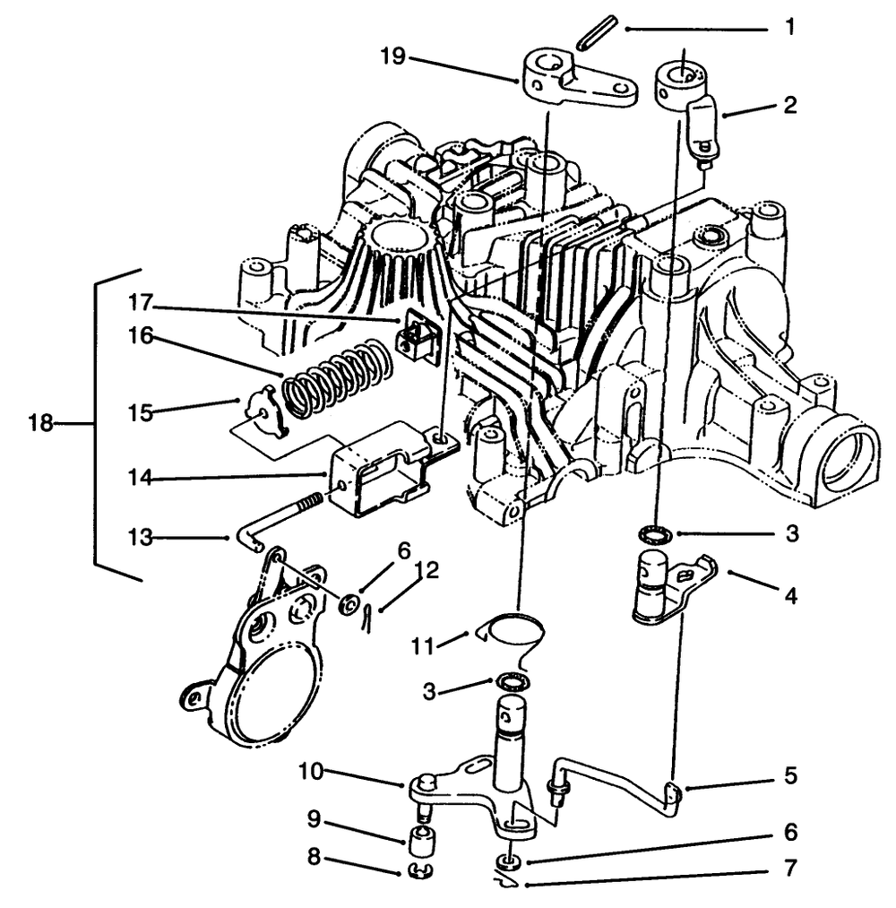 Brake Interlock Diagram and Parts List for 72043 6900001 - 6999999 Toro Lawn Tractor