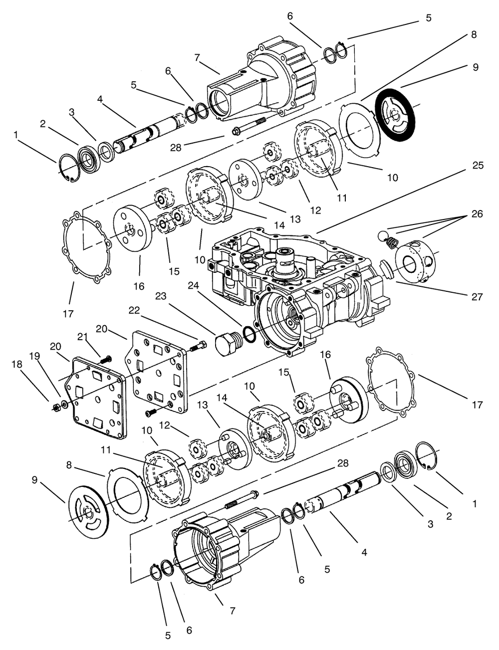 Transmission Assembly Eaton Model 781-016 (Continued) Diagram and Parts List for 74021 490001 - 499999 Toro Lawn Tractor