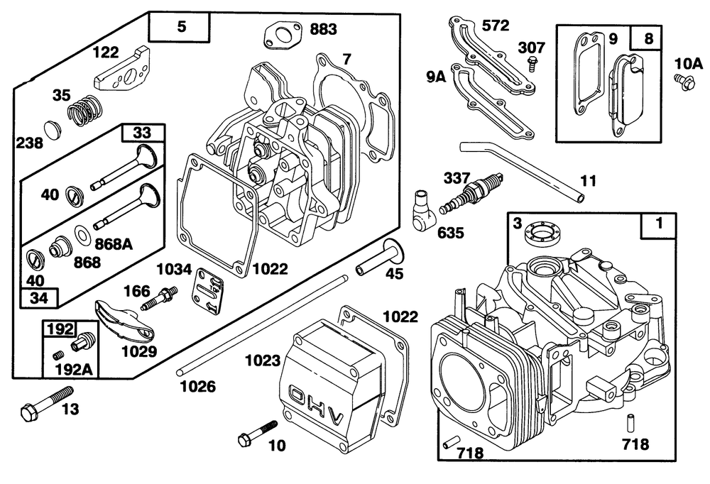 Engine Gts 150 Diagram and Parts List for 26632B 6900001 - 6999999 Toro Lawn Mower
