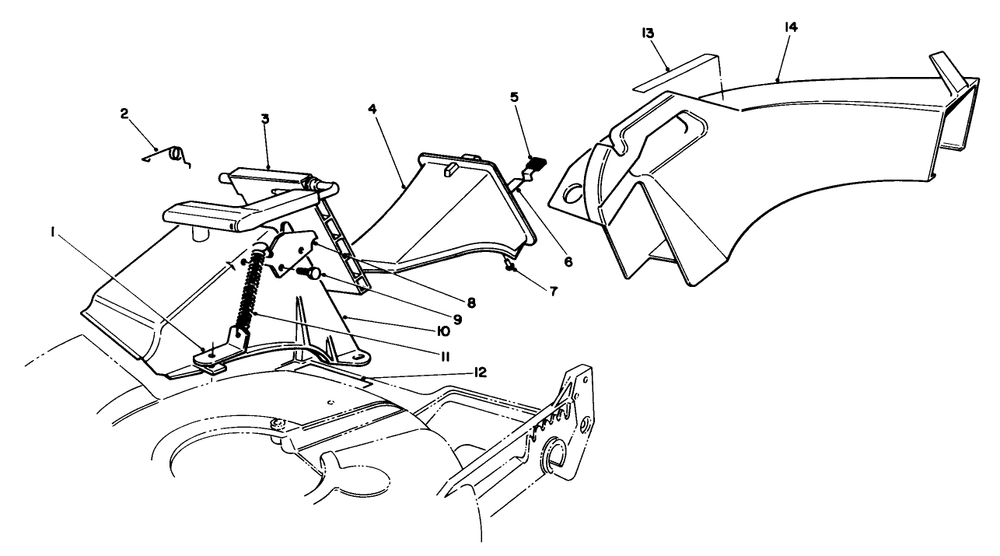 Recycler Side Discharge Kit Model No. 59189 (Optional) Diagram and Parts List for 20321 2000001 - 2999999 Toro Lawn Mower