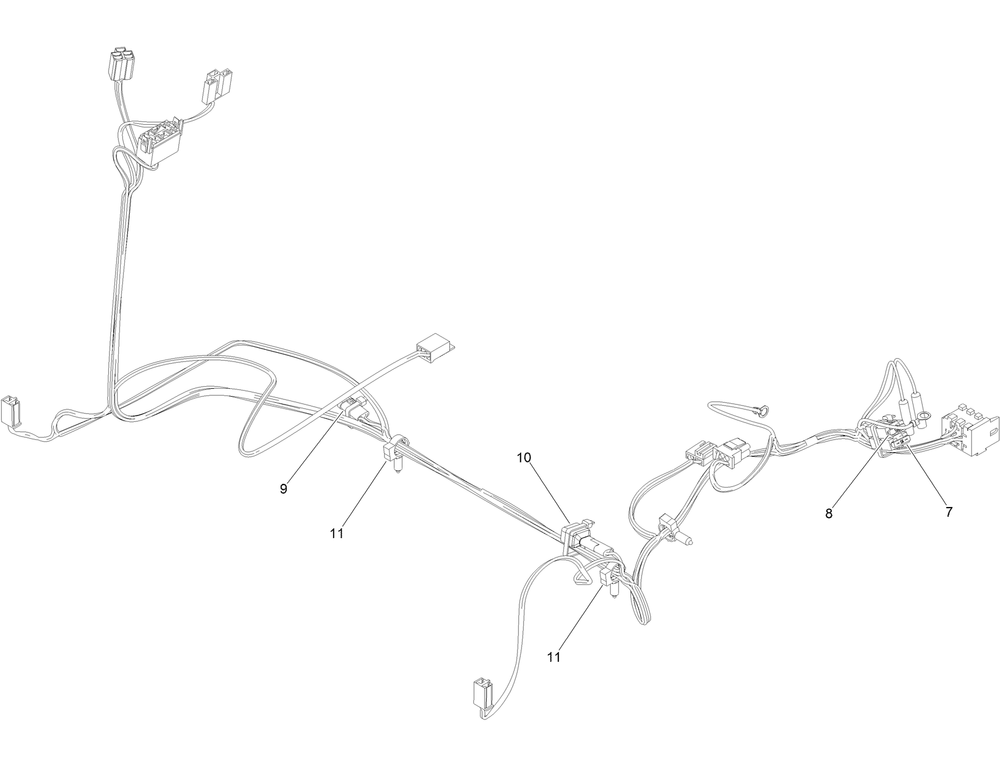 Main Wire Harness Assembly No. 145-6382 Diagram and Parts List for 77506 418400000 - 999999999 Toro Lawn Tractor