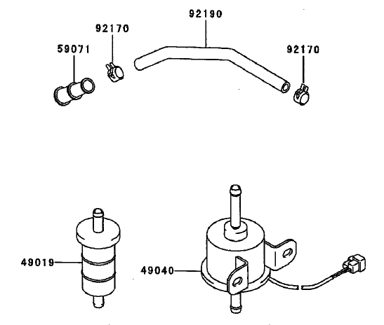 Fuel Tank/Fuel Valve Assembly Diagram and Parts List for 74214 (230006001-230999999)(2003) Toro Lawn Mower