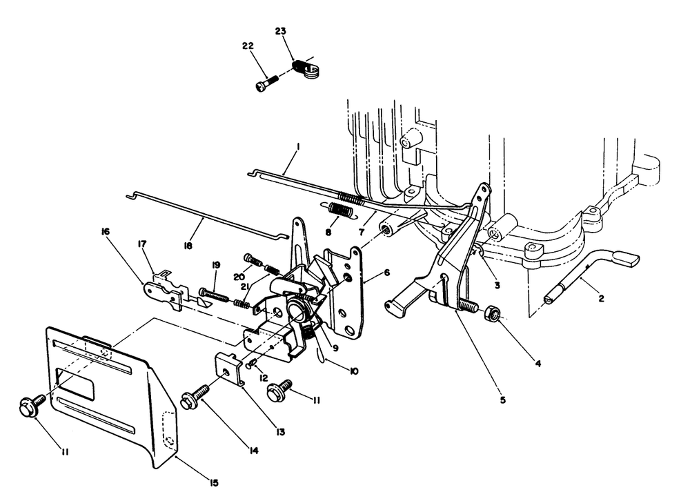 Governor Assembly (Model No. Vmk9) Diagram and Parts List for 20925 0000001 - 0999999 Toro Lawn Mower