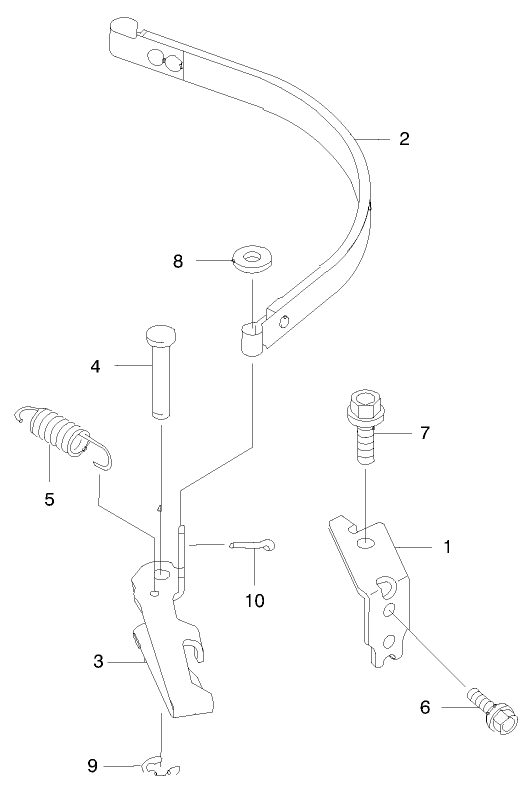 Brake/Cover Diagram and Parts List for 22171 9900001 - 9999999 Toro Lawn Mower