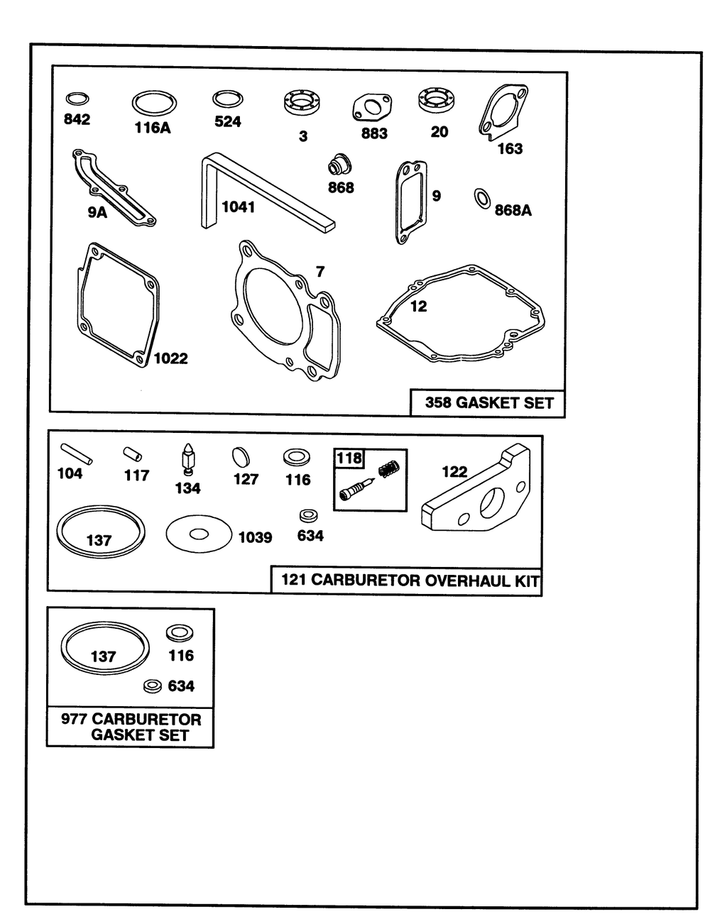 Engine Gts-150 77-9130 Diagram and Parts List for 20927B 2000001 - 2999999 Toro Lawn Mower