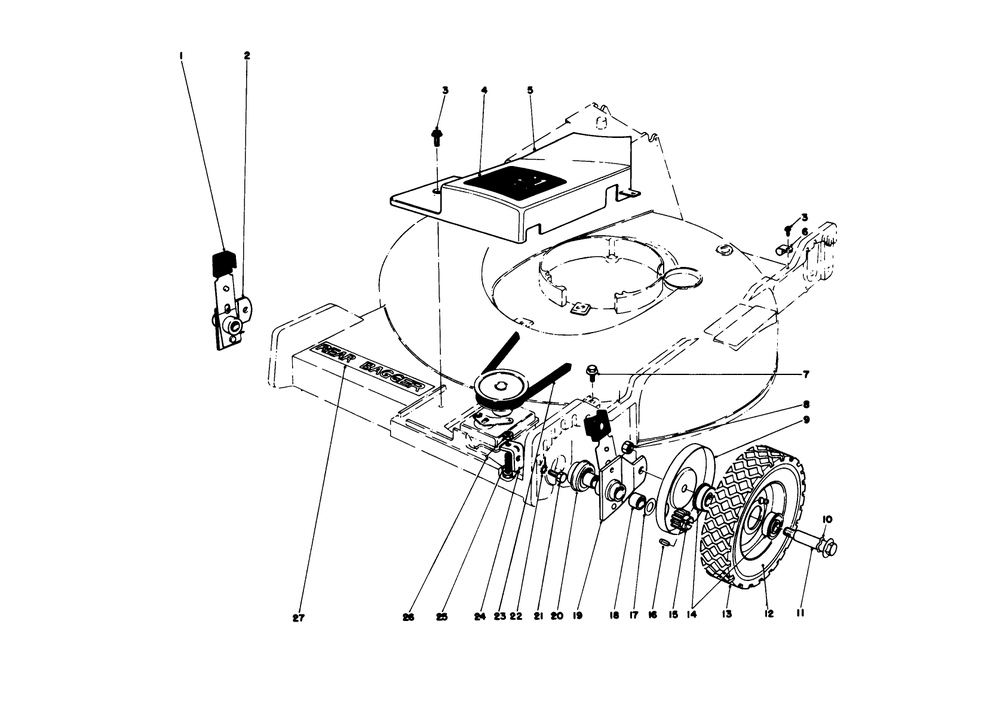 Front Wheel And Pivot Arm Assembly Diagram and Parts List for 20690 8000001 - 8999999 Toro Lawn Mower