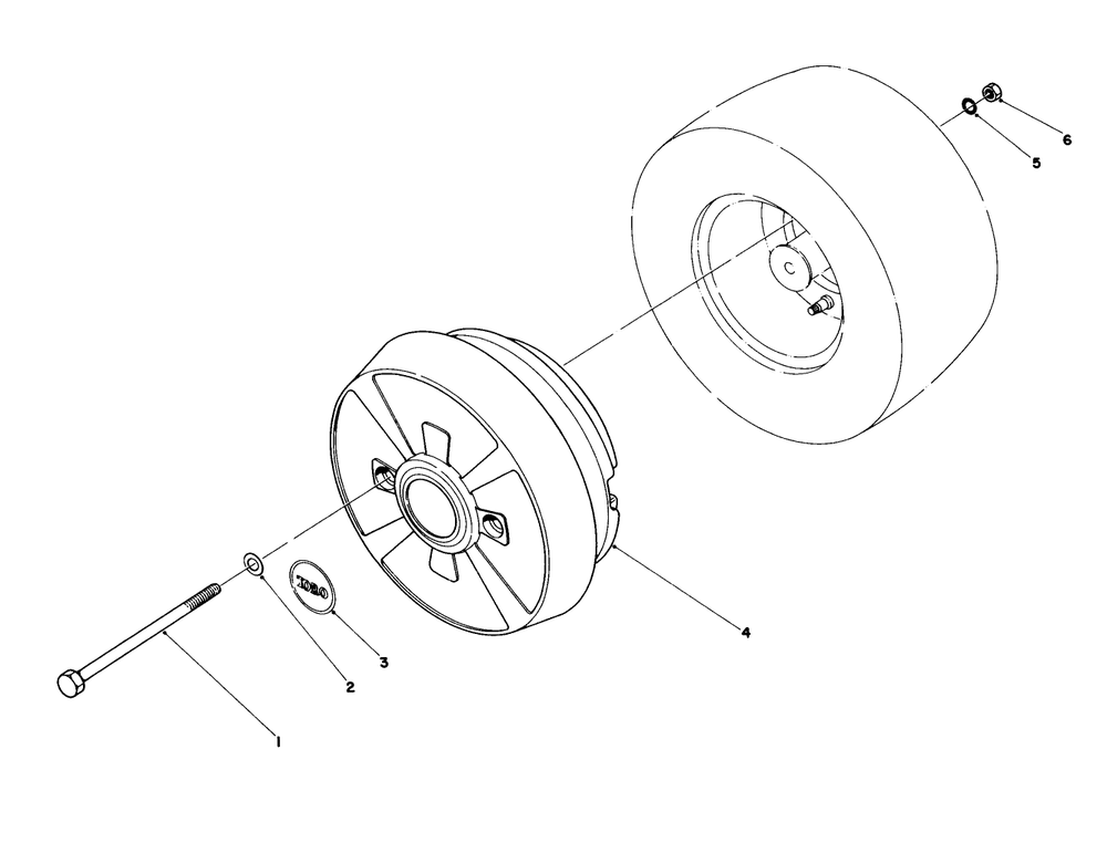 Wheel Weight Kit Model No. 59159 (Optional) Diagram and Parts List for 57365 6000001 - 6999999 Toro Lawn Tractor