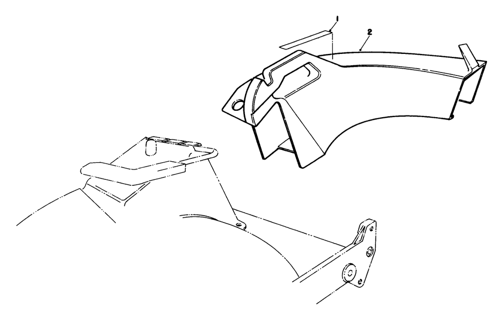 Side Discharge Chute Model No. 59168 (Optional) Diagram and Parts List for 20611 9000001 - 9999999 Toro Lawn Mower