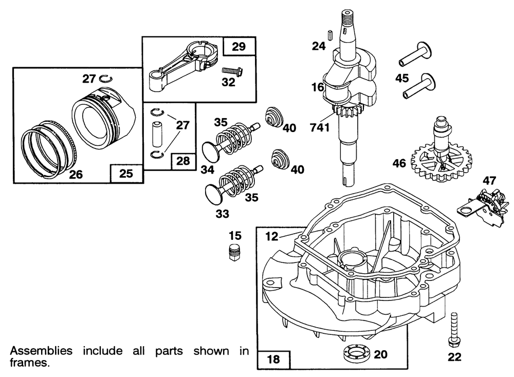 Engine Briggs & Stratton Model 122702-3171-01 Diagram and Parts List for 16404 1000001 - 1999999 Toro Lawn Mower