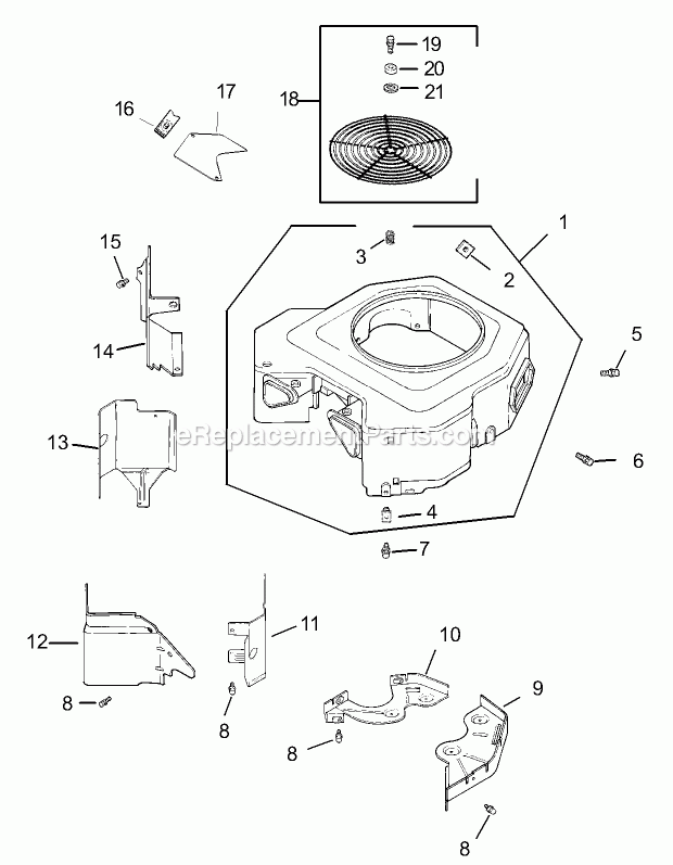 Blower Assembly Kohler Cv20s Pro-65593 Diagram and Parts List for 74164 240000001-240999999 Toro Lawn Mower