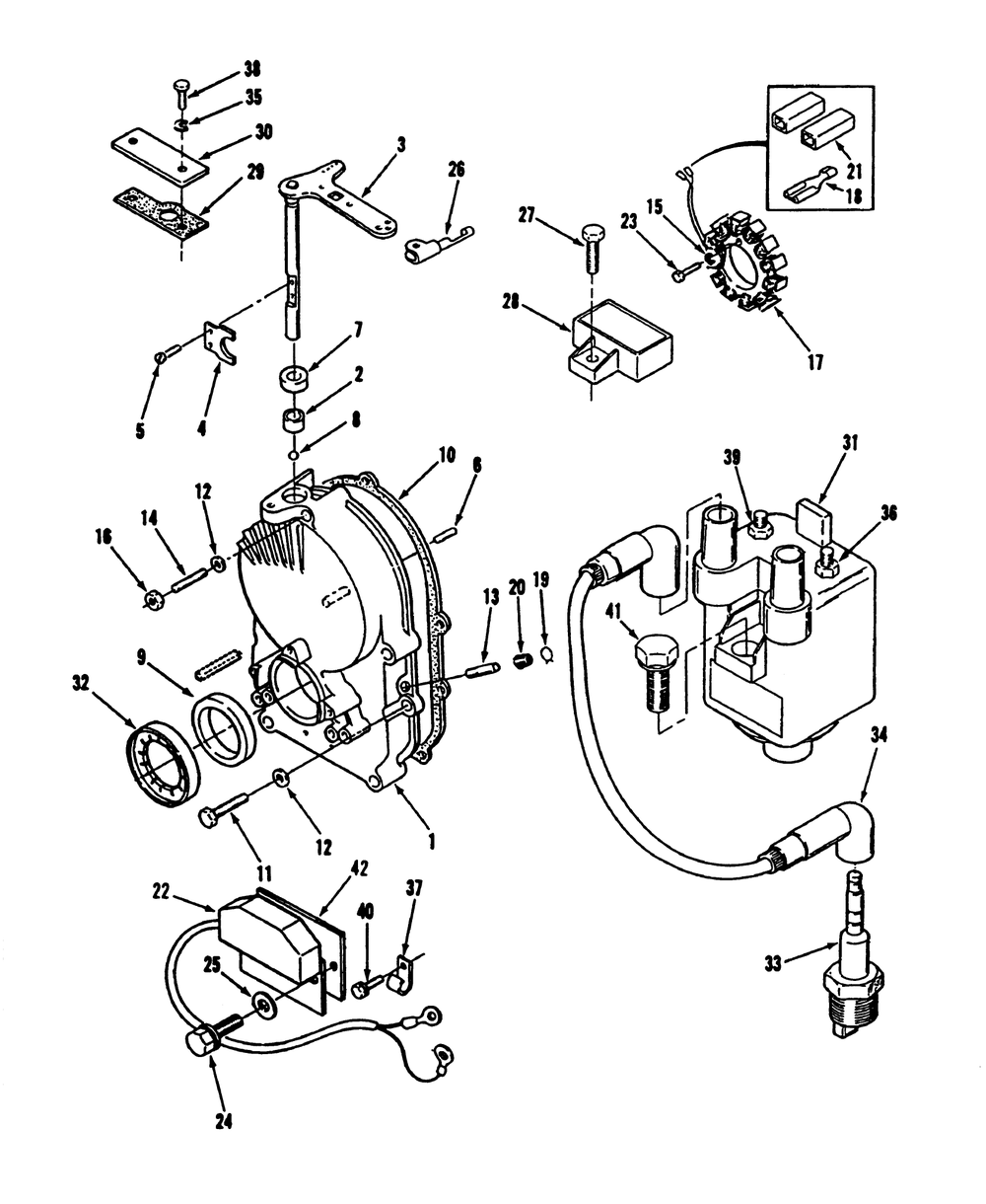 Gearcase And Ignition Controls Power Plus Diagram and Parts List for R1-16O804 2000001 - 2999999 Toro Lawn Tractor