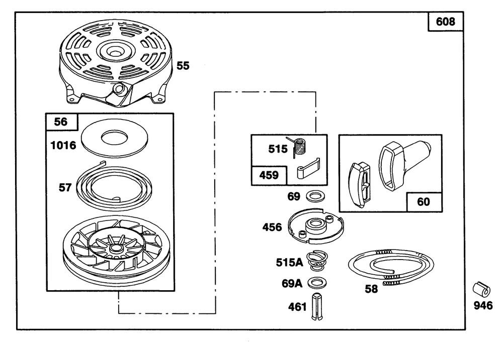 Engine Briggs & Stratton Model 124702-3115-01 Diagram and Parts List for 20213 1000001 - 1999999 Toro Lawn Mower