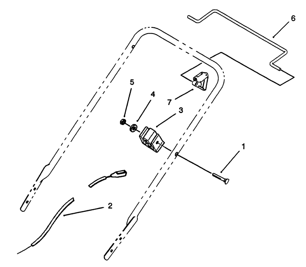Brake Control Assembly Diagram and Parts List for 20433 39000001 - 39999999 Toro Lawn Mower