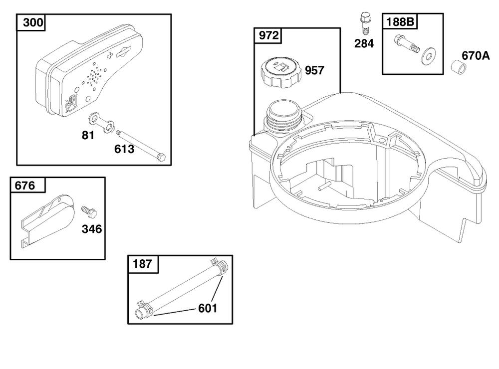 Engine Briggs & Stratton Model 12f802-1767-E1 Diagram and Parts List for 20809 8900001 - 8999999 Toro Lawn Mower