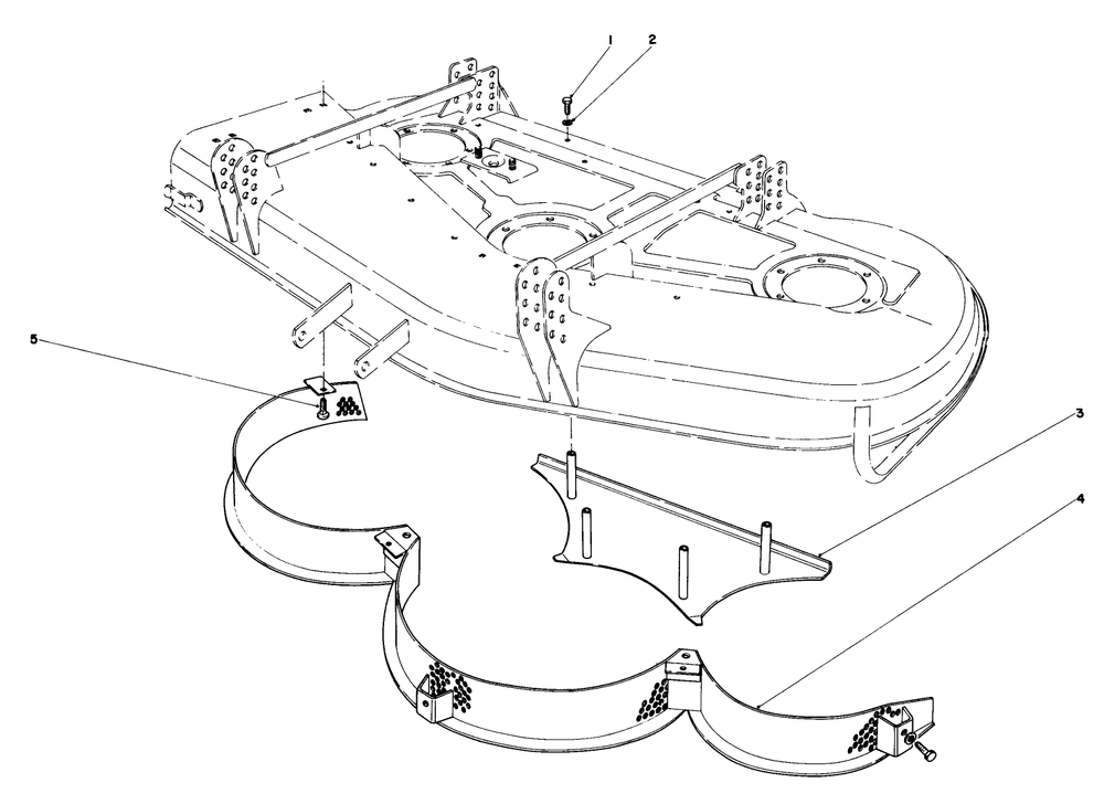 Mulcher Kit Model No. 30700 (Optional) Diagram and Parts List for 30775 400001 - 499999 Toro Lawn Tractor