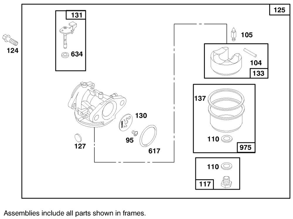 Engine Briggs & Stratton Model 12f802-0650-01 Diagram and Parts List for 20449 7900001 - 7999999 Toro Lawn Mower