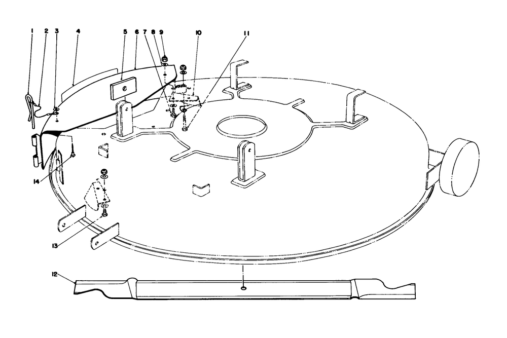 Mulcher Kit Model 59155 (Optional) Diagram and Parts List for 56145 5000001 - 5999999 Toro Lawn Tractor