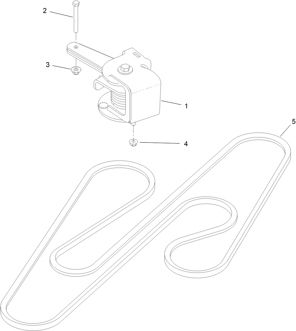Torsion Idler Kit Assembly No. 147-5037 Diagram and Parts List for 147-5037  Toro Lawn Mower