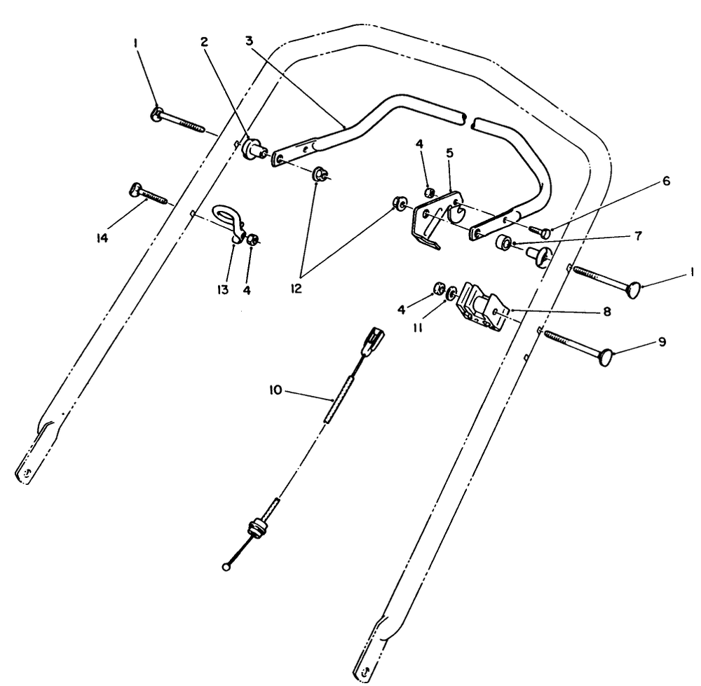 Traction Control Assembly Diagram and Parts List for 26551 9000001 - 9999999 Toro Lawn Mower
