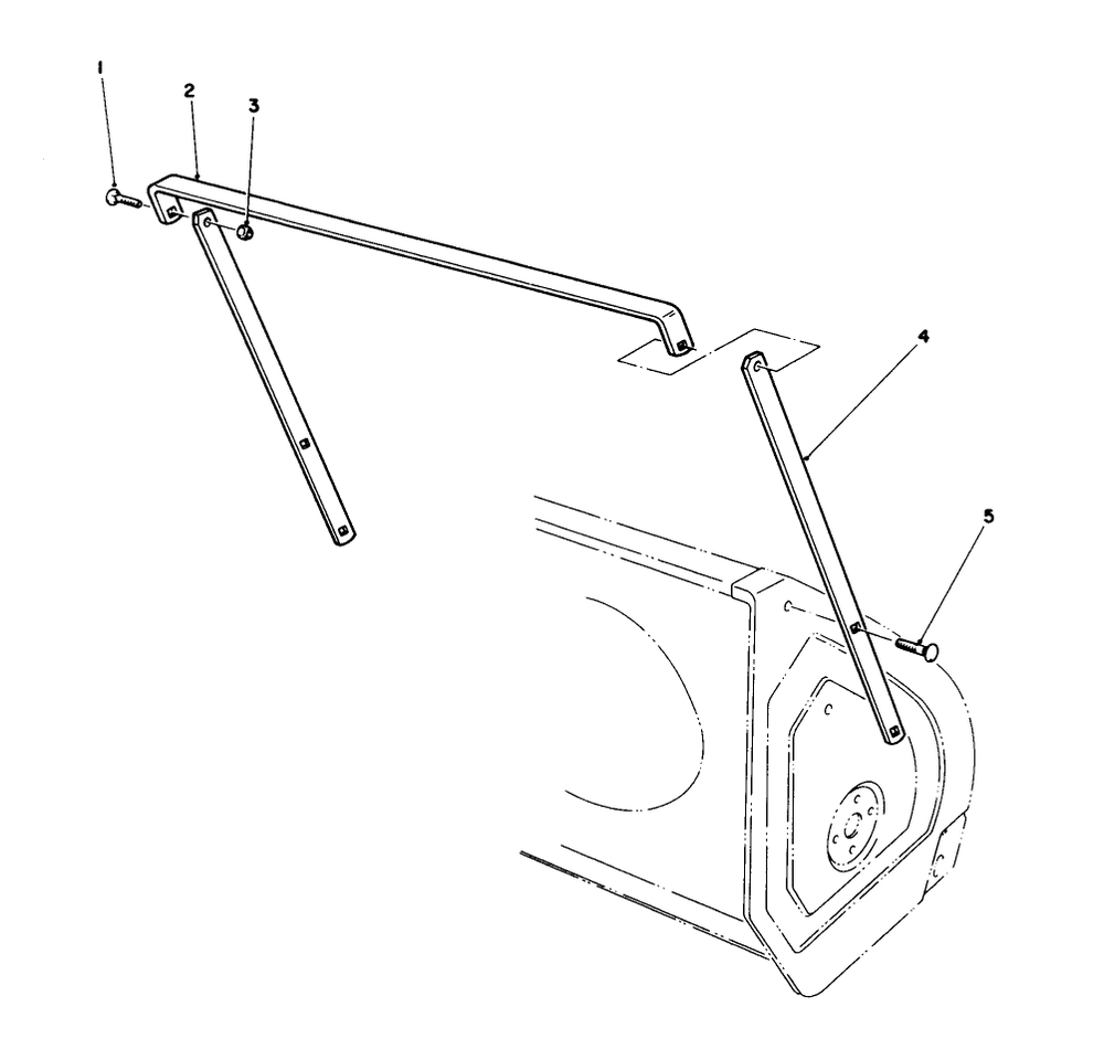 Drift Breaker Assembly (Optional) Diagram and Parts List for 38580 2000001 - 2999999 Toro Snow Blower