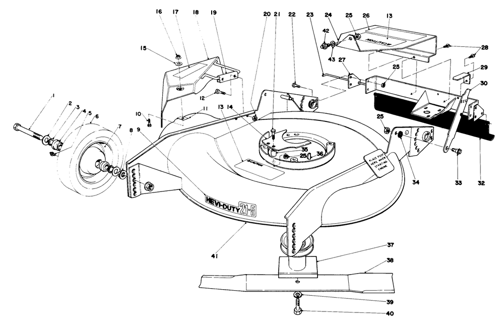 Housing Assembly Diagram and Parts List for 23158 9000001 - 9999999 Toro Lawn Mower