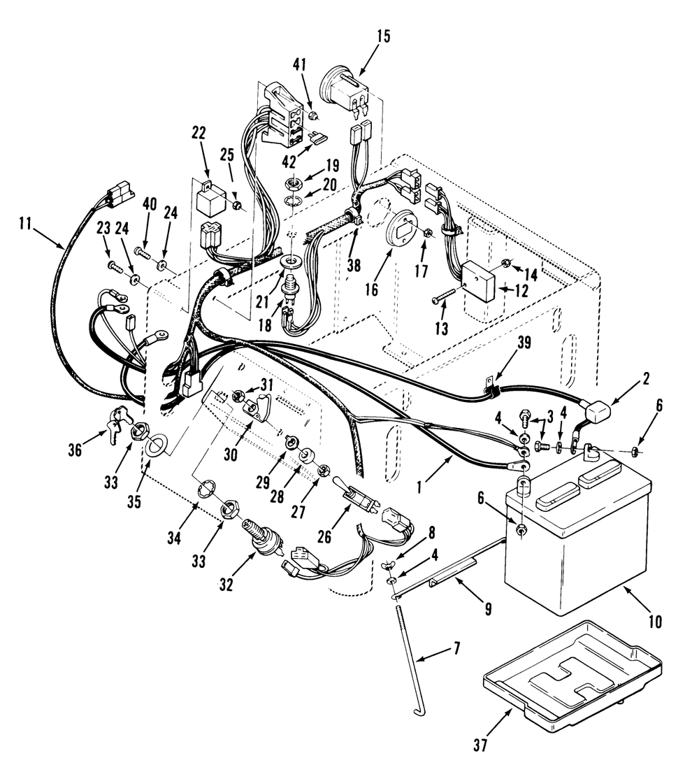 Section 11-Electrical System Diagram and Parts List for Y1-16OE01  Toro Lawn Tractor