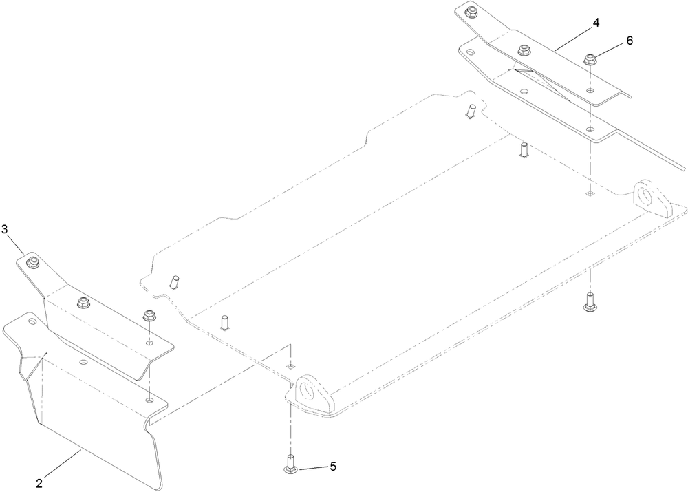Discharge Tunnel Assembly Diagram and Parts List for 74463 400000000-402099999 Toro Lawn Tractor