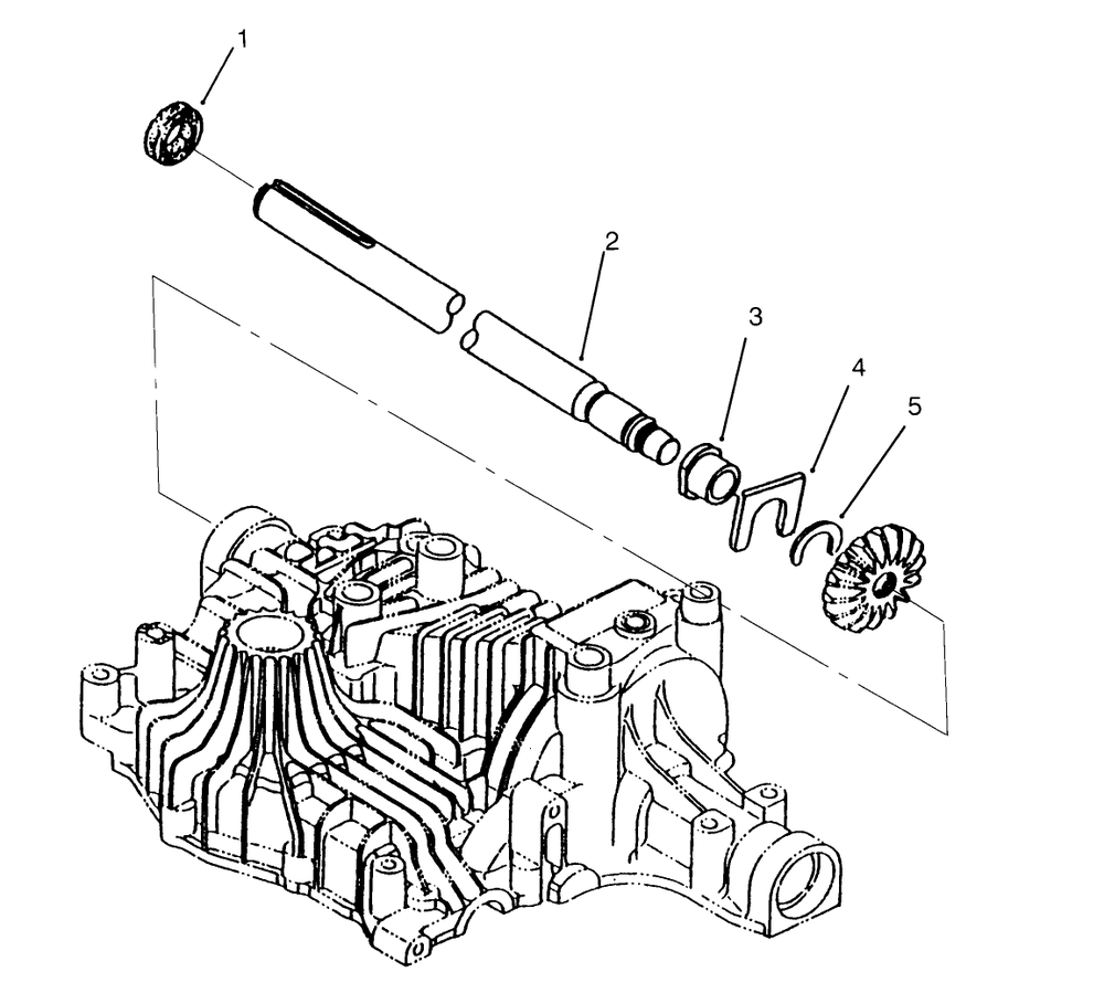 Axle Shaft Diagram and Parts List for 72042 5900001 - 5900796 Toro Lawn Tractor
