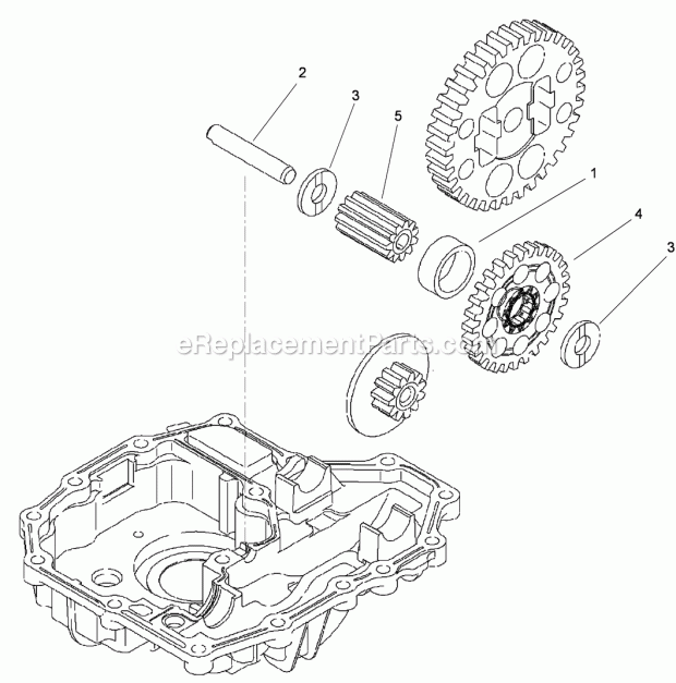 Final Pinion Assembly Transmission Assembly N Diagram and Parts List for 74585 312000001-312999999 Toro Lawn Mower