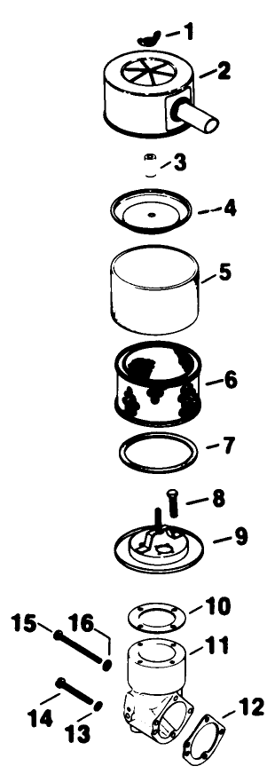 Air Intake-Kohler Engine Model No. Kt17qs Type No. 24324 Diagram and Parts List for 30754 7000001 - 7999999 Toro Lawn Tractor