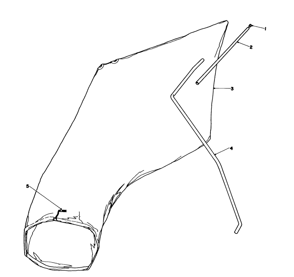Giant Bagging Kit No. 29-9750 (Optional) Diagram and Parts List for 16780 4000001 - 4999999 Toro Lawn Mower