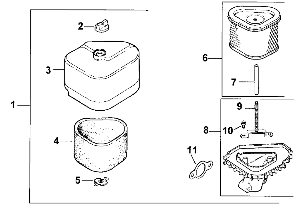 Air Cleaner-Engine Kohler Model No. Cv131 Spec 21524 Diagram and Parts List for 30159 795101 - 799999 Toro Lawn Tractor Accessories