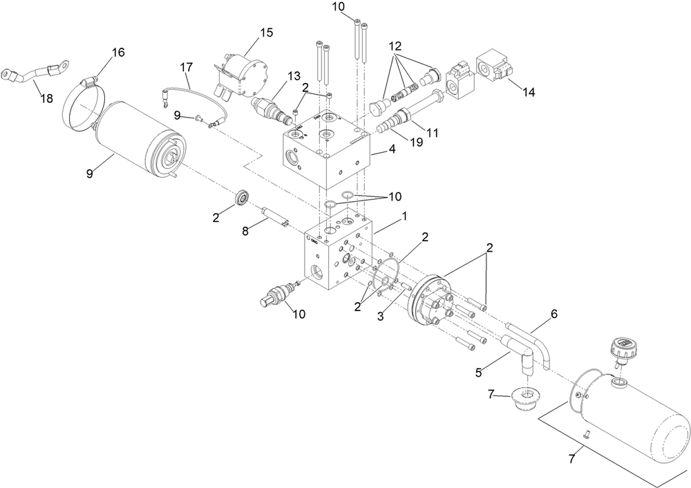 Power Unit Assembly No. 135-1582 Diagram and Parts List for 74090 410000000 - 412999999 Toro Lawn Tractor