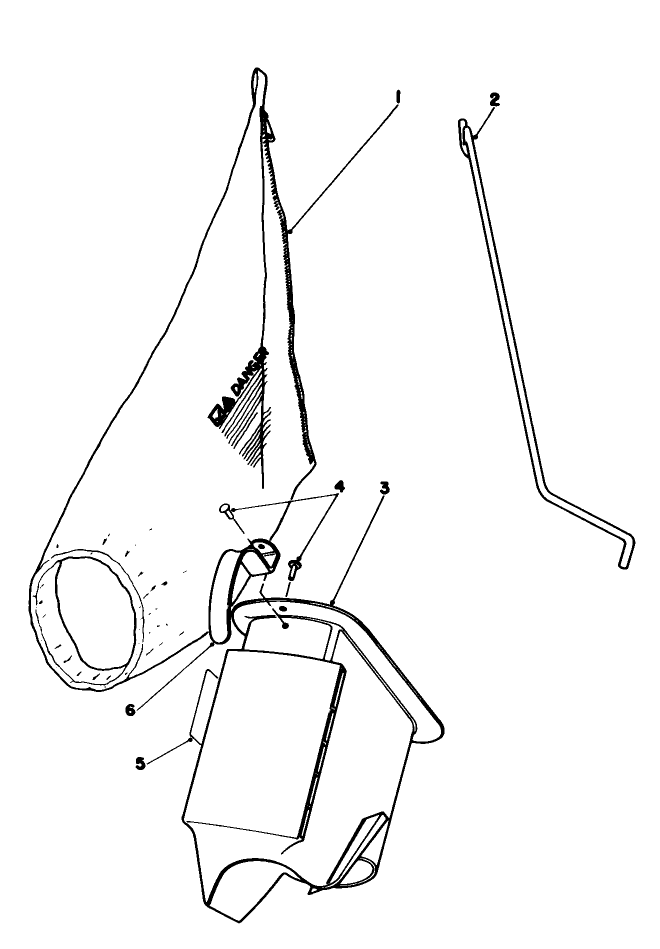 Bagging Kit No. 47-6510 (Optional) Diagram and Parts List for 16785 7000001 - 7999999 Toro Lawn Mower