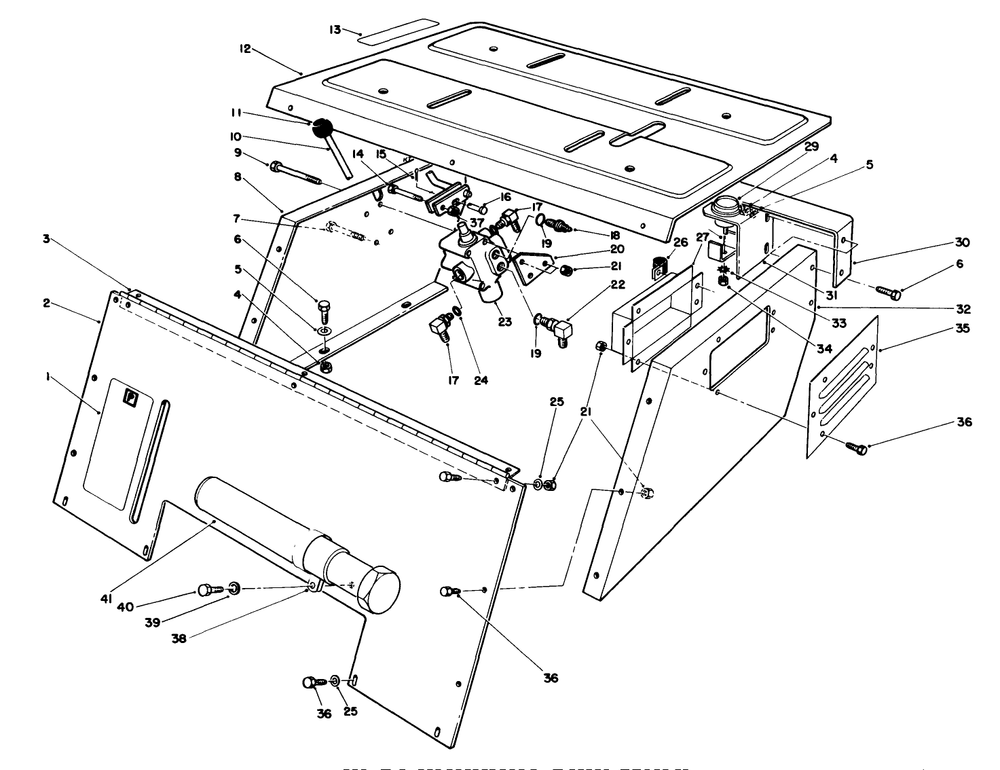 Seat Support Assembly Diagram and Parts List for 30718 1000001 - 1999999 Toro Lawn Tractor
