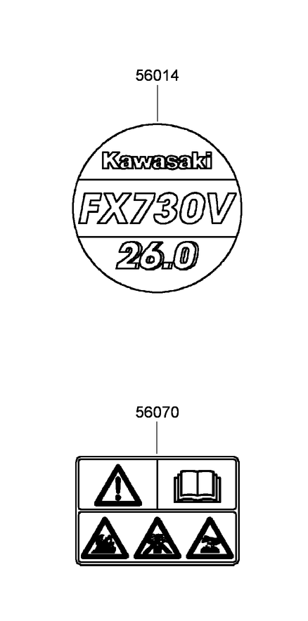Label Set Diagram and Parts List for 23208G 400000000 - 401999999 Toro Stump Grinder