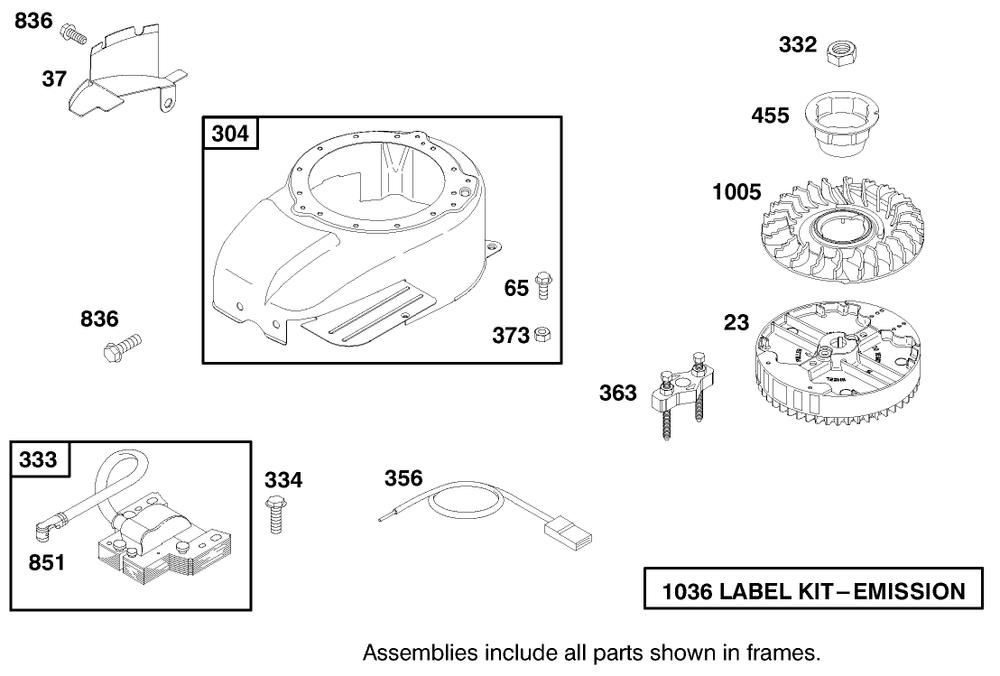 Engine Gts-200 Diagram and Parts List for 20486 8900001 - 8999999 Toro Lawn Mower