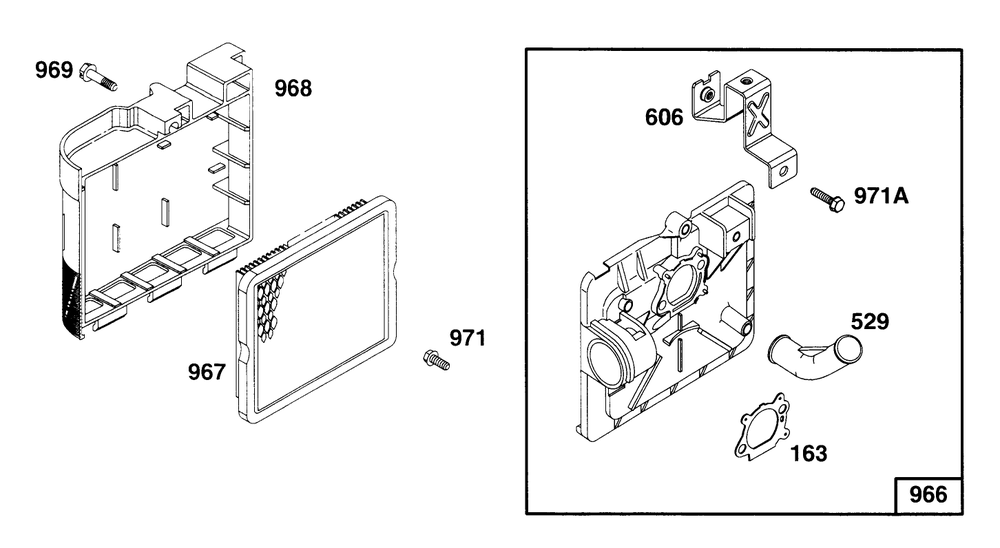 Engine Briggs & Stratton Model 127802-0640-01 Diagram and Parts List for 20442 6900001 - 6999999 Toro Lawn Mower