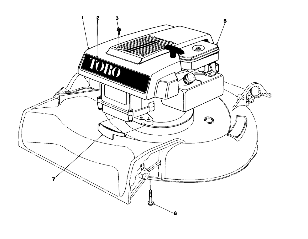 Engine Assembly Model 16067 And 16155 Diagram and Parts List for 16155 9000001 - 9999999 Toro Lawn Mower