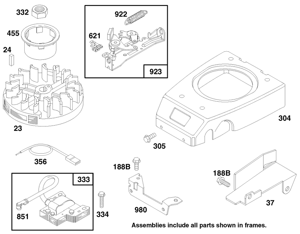Engine Gts 150 Diagram and Parts List for 20777 7900001 - 7999999 Toro Lawn Mower