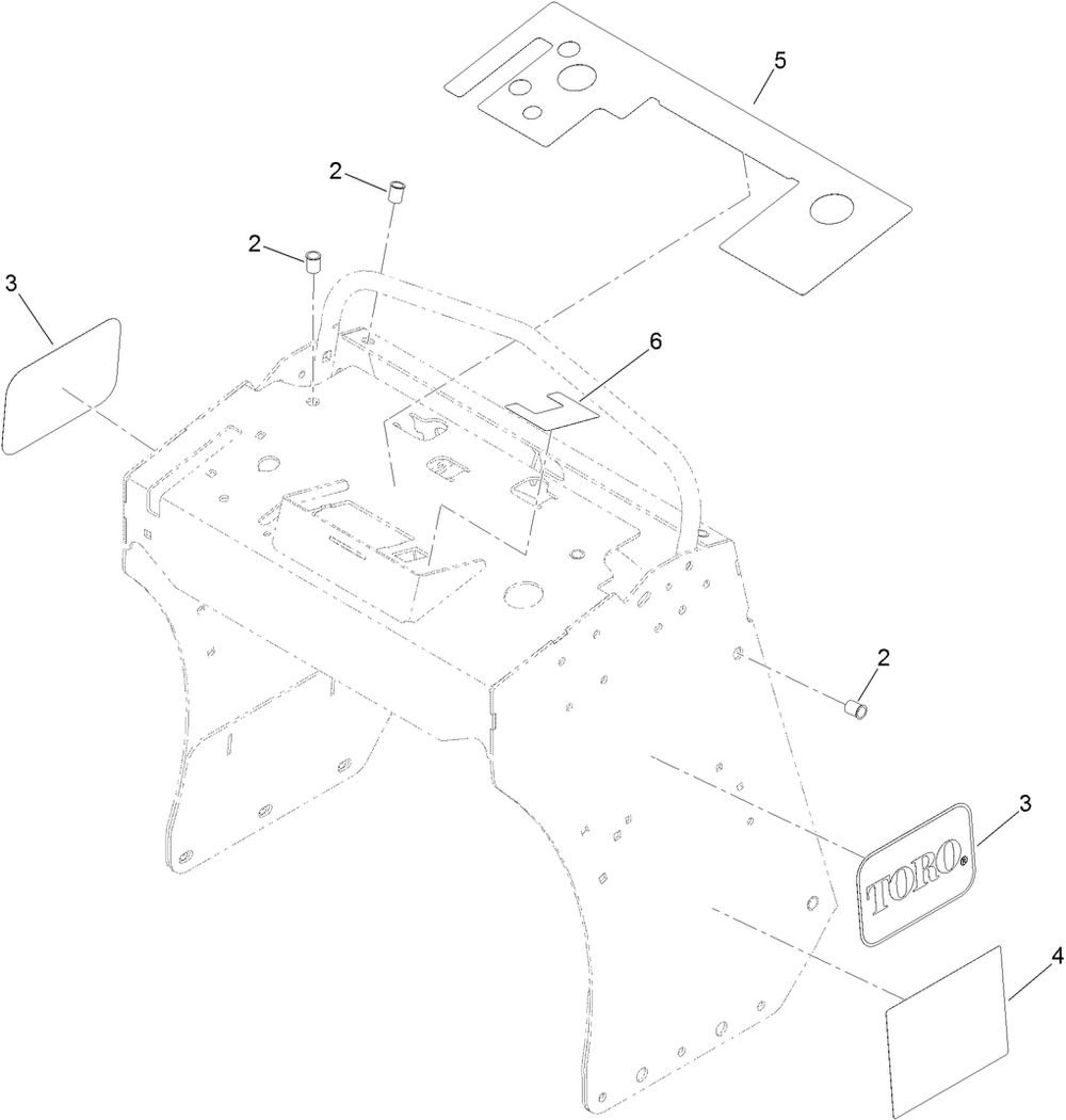 Control Tower Assembly No. 135-1701 Diagram and Parts List for 29516 413000000 - 999999999 Toro Aerator
