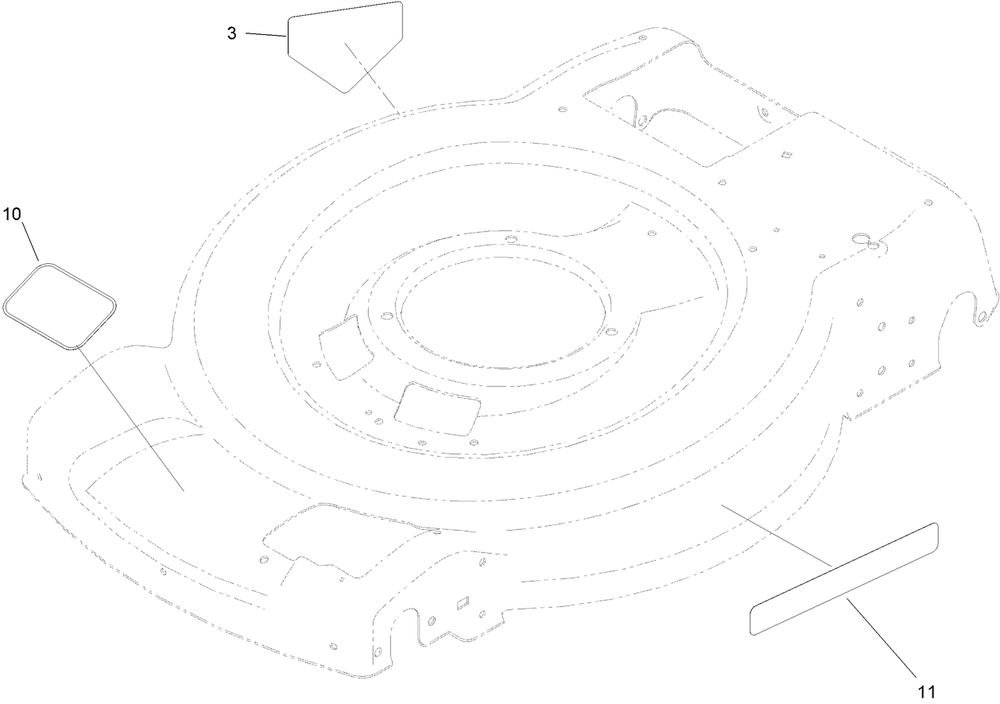 Decal Assembly Diagram and Parts List for 21466 410404081 - 411699999 Toro Lawn Mower