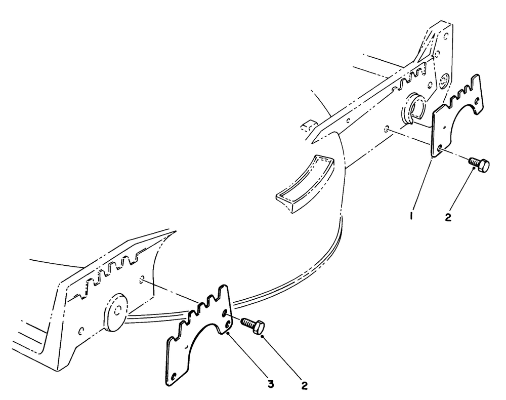 Wear Plate Kit No. 49-4080 (Optional) Diagram and Parts List for 20684 6000001 - 6999999 Toro Lawn Mower