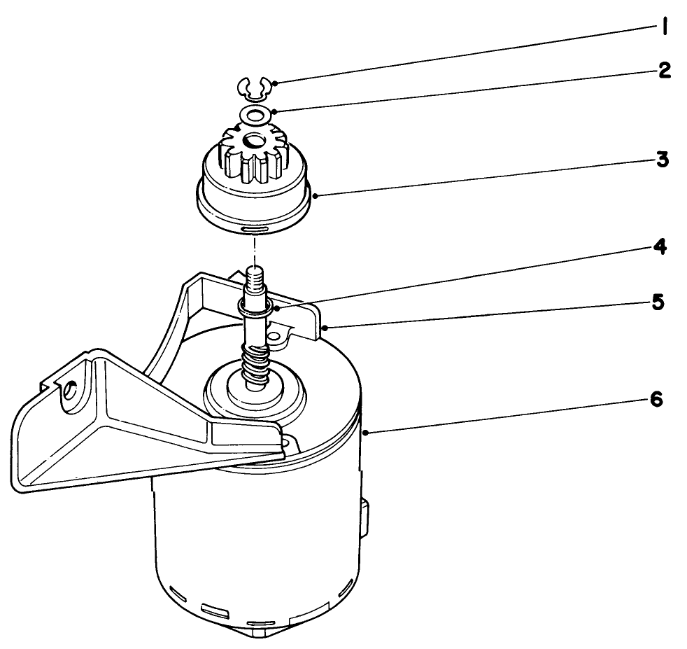 Starter Motor (Model No. 20673) Diagram and Parts List for 20562 7000001 - 7999999 Toro Lawn Mower