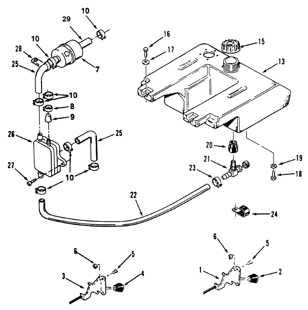 Throttle Choke And Fuel Controls Power Plus Diagram and Parts List for 31-10K803 2000001 - 2999999 Toro Lawn Tractor