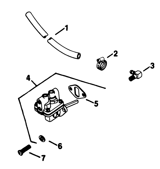 Fuel Pump-Engine Kohler Model No. Kt17qs Type No. 24324 Diagram and Parts List for 30754 60402 - 69999 Toro Lawn Tractor