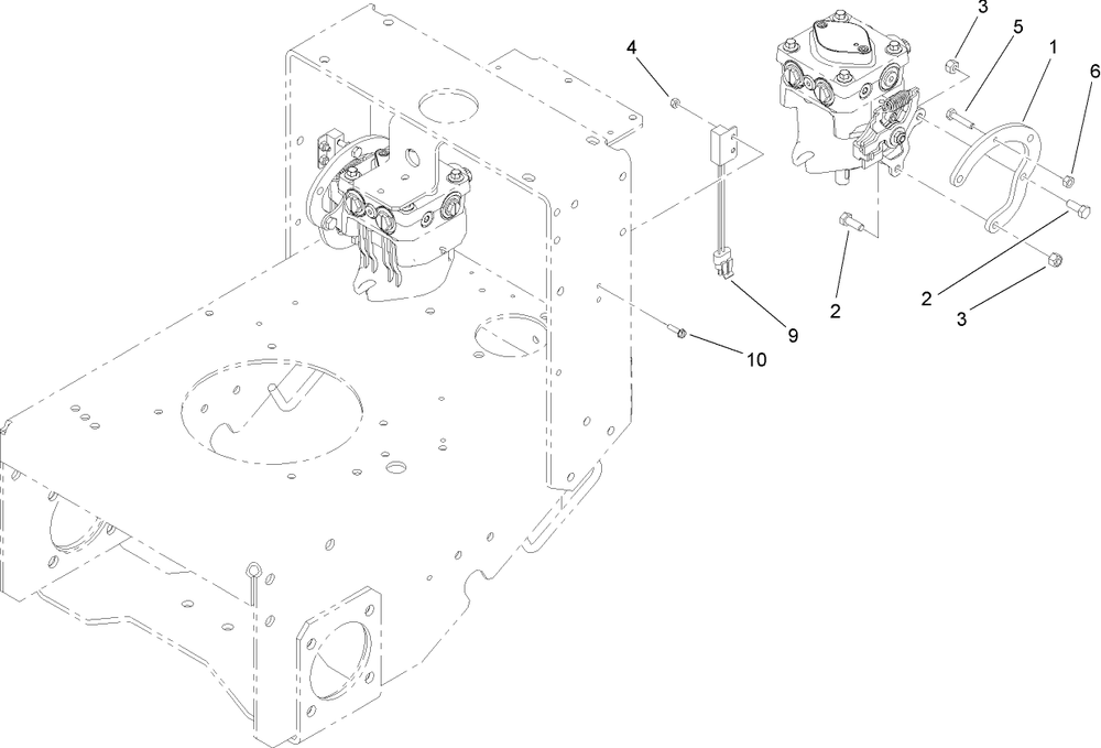 Lower Control Assembly Diagram and Parts List for 38494 (290000001-290999999)(2009) Toro Lawn Mower