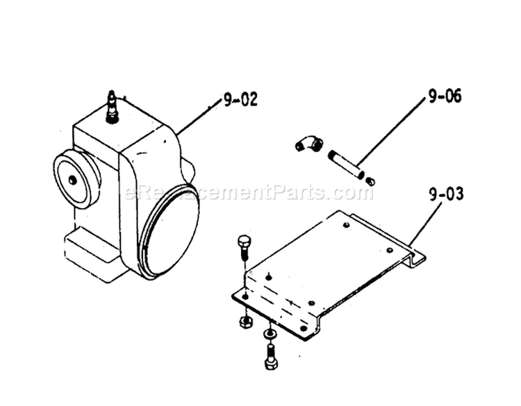 Engine Diagram and Parts List for 1-0110 1972 Toro Lawn Tractor