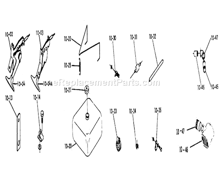 Fuel And Exhaust Systems Diagram and Parts List for 1-0110 1972 Toro Lawn Tractor